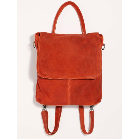 Free People Paris Convertible Backpack / Crimson - Picture 1 of 14